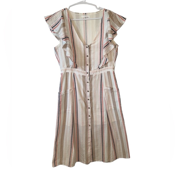june & hudson Dresses & Skirts - JUNE AND HUDSON 100% COTTON STRIPED DRESS 1X